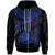 Nauru Polynesian Zip up Hoodie Nauru Waves (Blue) Unisex Blue - Polynesian Pride