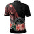 Palau Custom Polo Shirt Red Polynesian Hibiscus Pattern Style - Polynesian Pride