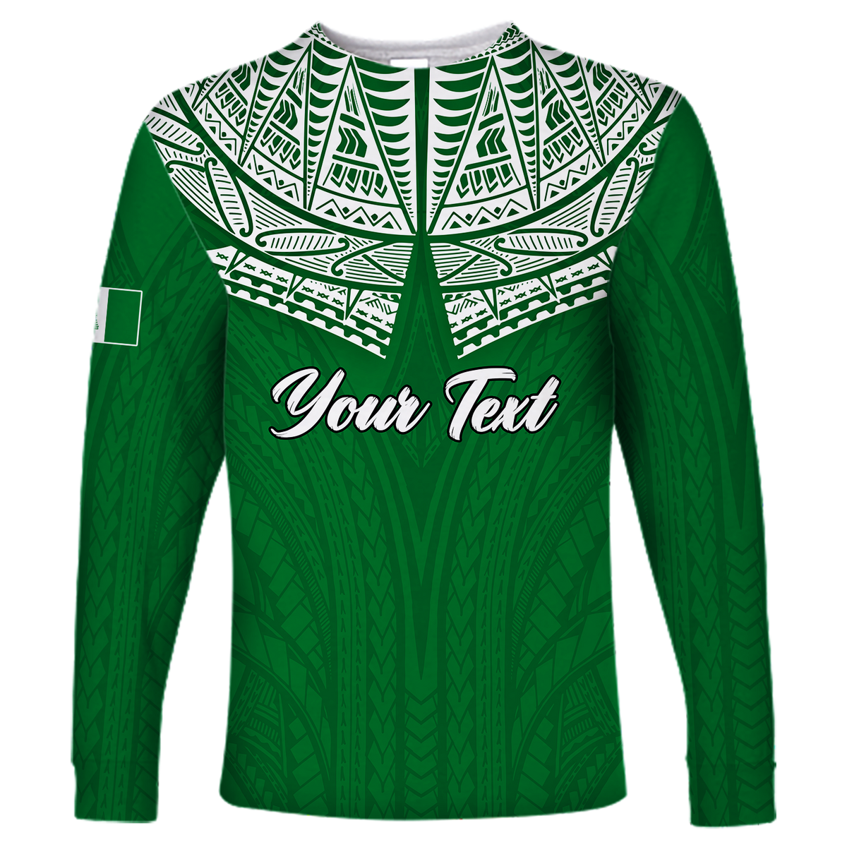 Norfolk Islands Pine Tree Long Sleeve Shirt - LT12 Unisex Green - Polynesian Pride