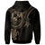 Tonga Custom Zip up Hoodie Gold Turtle - Polynesian Pride