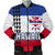 Hawaii Flag Polynesian Men's Bomber Jacket White - Polynesian Pride