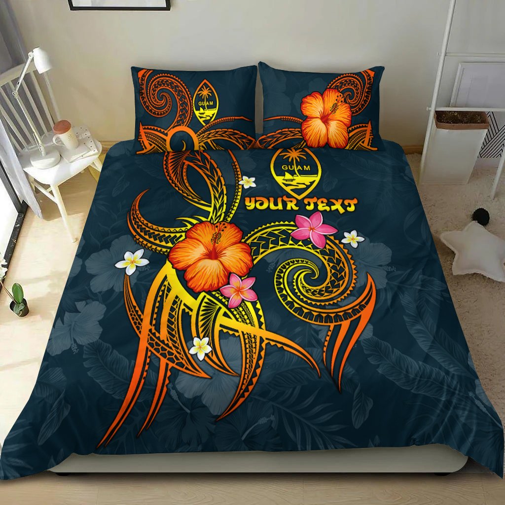 Guam Polynesian Personalised Bedding Set - Legend of Guam (Blue) Blue - Polynesian Pride