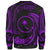 Chuuk Polynesian Custom Personalised Sweater - Purple Tribal Wave - Polynesian Pride