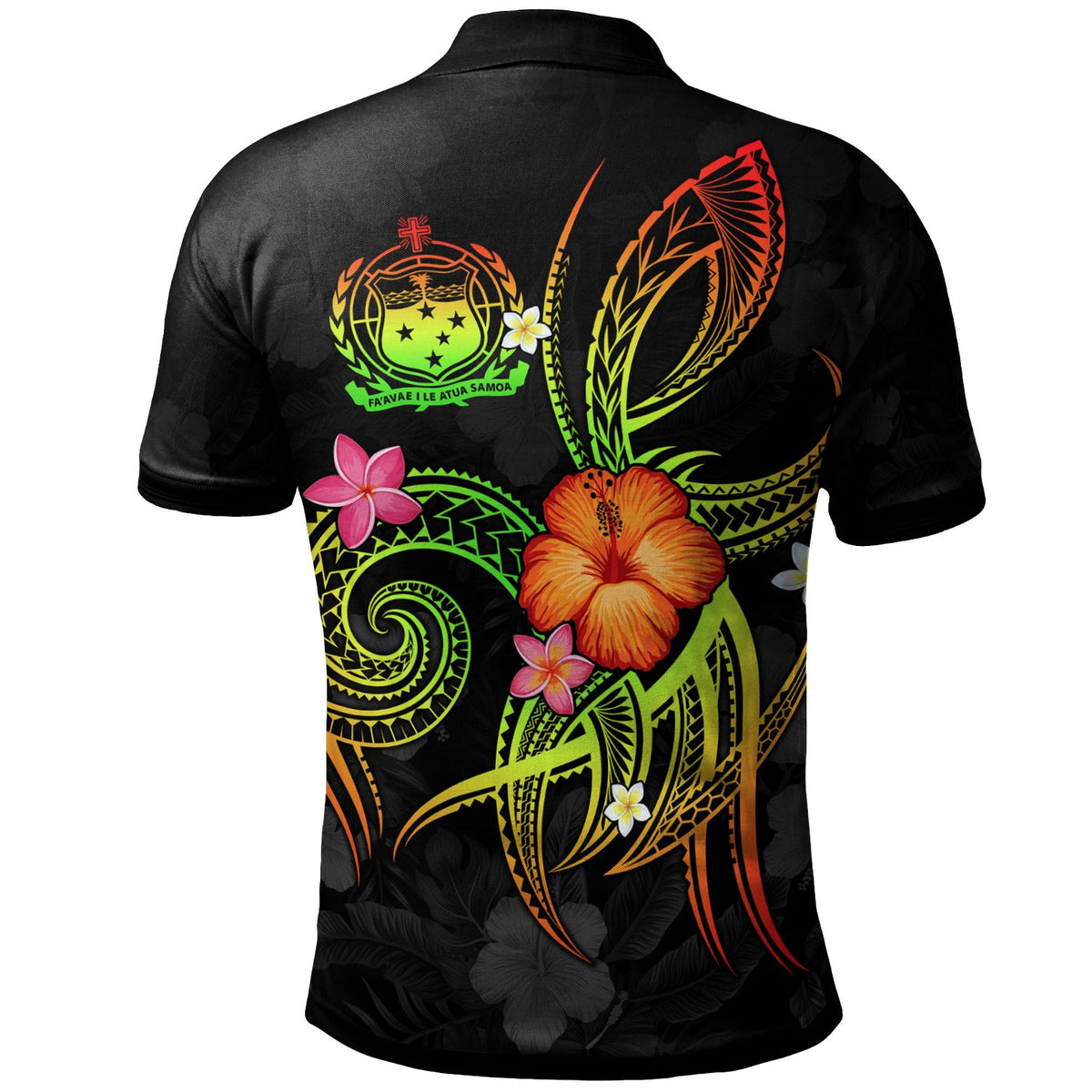 Polynesian Hawaii Custom Polo Shirt Legend of Samoa (Reggae) - Polynesian Pride