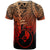 Yap Polynesian T Shirt Tribal Wave Tattoo Red Ver 2 - Polynesian Pride