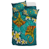 Chuuk Micronesia Bedding Set - Manta Ray Ocean - Polynesian Pride
