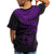 Niue Polynesian Custom T Shirt Niue Waves (Purple) - Polynesian Pride