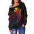 Hawaii Kanaka Maoli Women's Off Shoulder Sweater - Butterfly Polynesian Style - Polynesian Pride