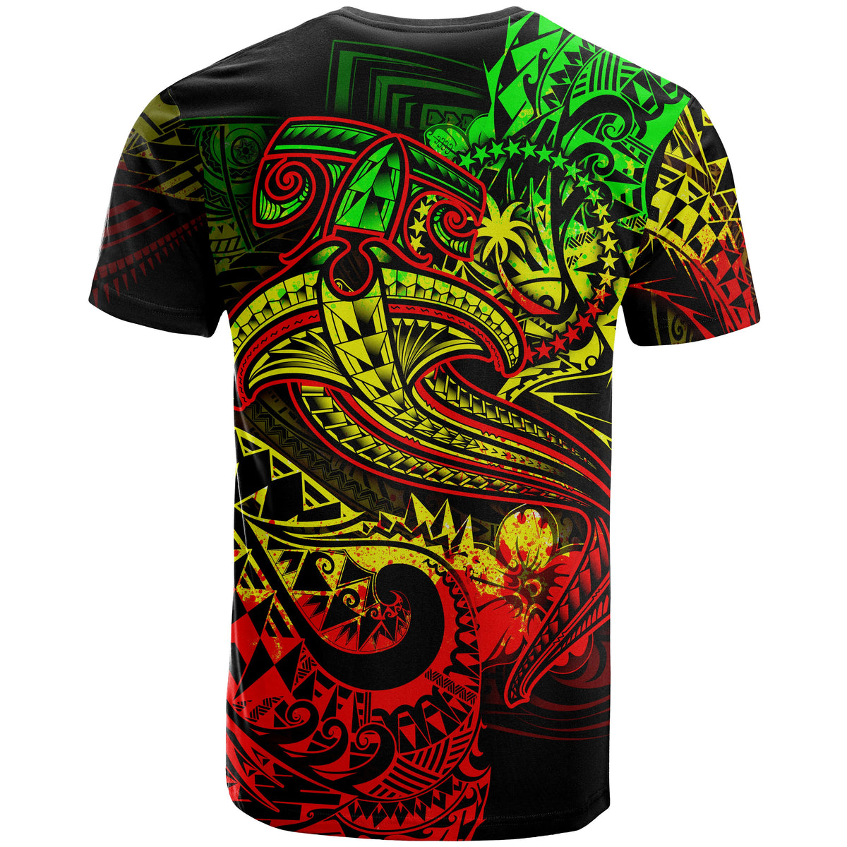 Chuuk T Shirt Reggae Shark Polynesian Tattoo - Polynesian Pride