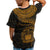 Polynesian Samoa Custom T shirt Samoan Waves (Golden) - Polynesian Pride