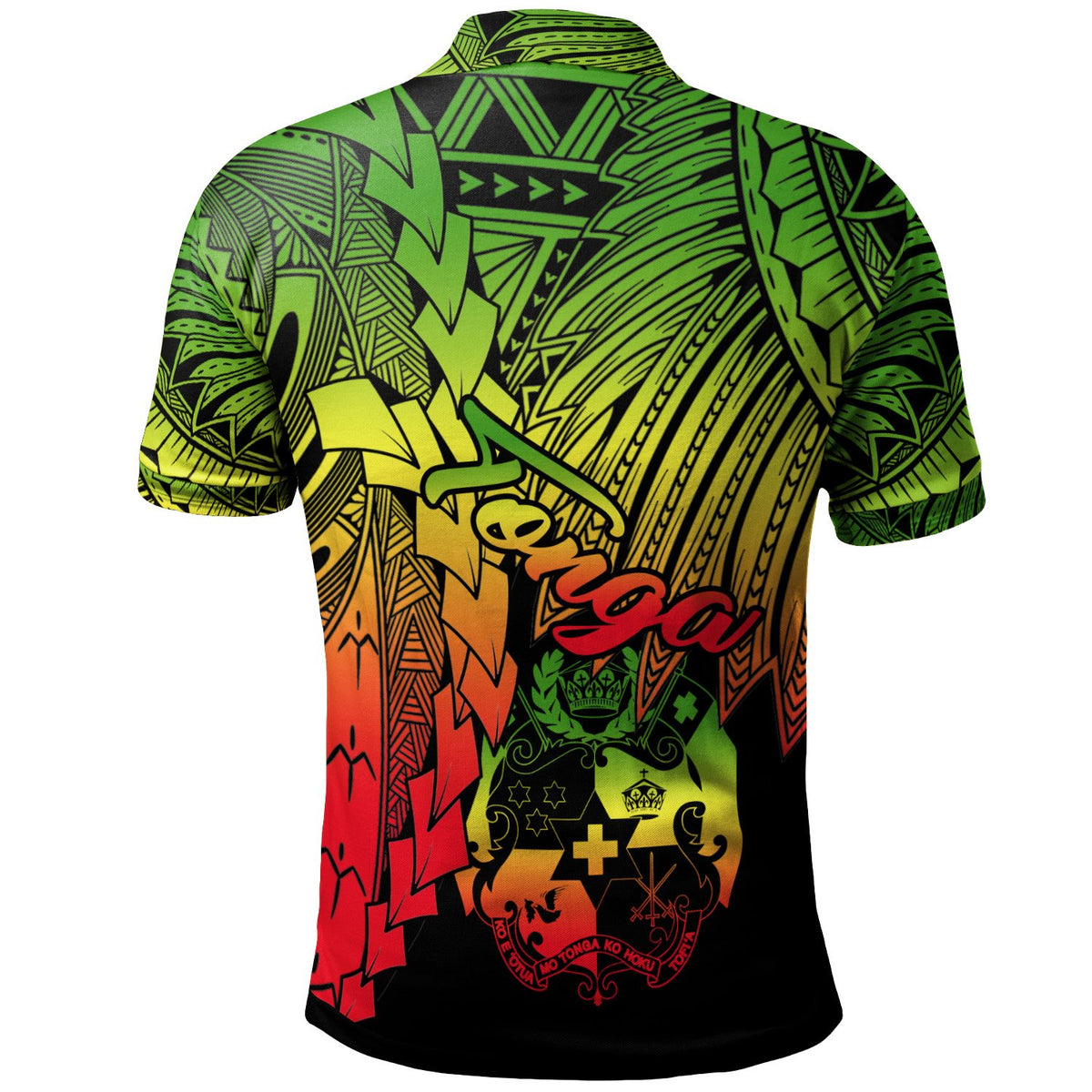 Tonga Polynesian Polo Tribal Wave Tattoo Reggae - Polynesian Pride