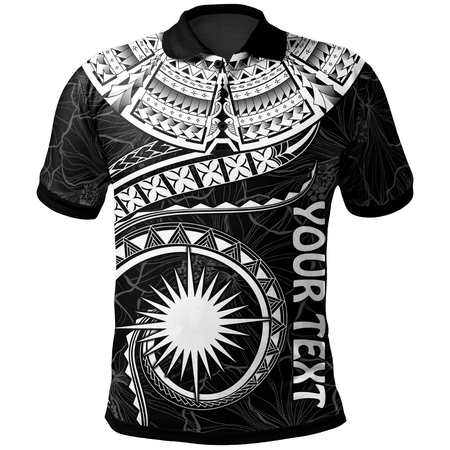 Marshall Islands Polynesian Custom Polo Shirt Marshall Islands Waves (White) Unisex White - Polynesian Pride