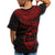 Guam Polynesian T Shirt Guam Waves (Red) - Polynesian Pride