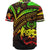 Tonga Baseball Shirt - Reggae Color Cross Style - Polynesian Pride