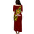 Tonga Vava'u High School Tongan Patterns Puletaha Dress - LT12 Long Dress Red - Polynesian Pride