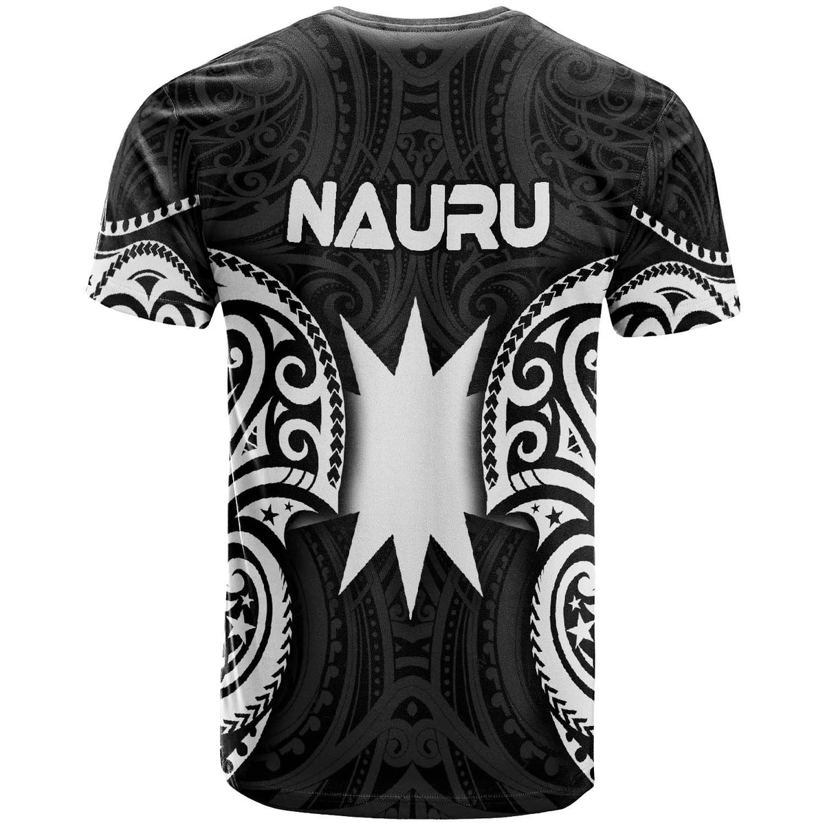 Nauru Polynesian T Shirt Nauru Spirit White - Polynesian Pride
