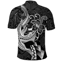 Custom Polynesian Shark Tattoo Hawaii Tribal Polo Shirt LT12 - Polynesian Pride
