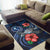 Chuuk Polynesian Area Rug - Blue Turtle Hibiscus - Polynesian Pride