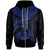 Vanuatu Polynesian Zip up Hoodie Vanuatu Waves (Blue) Unisex Blue - Polynesian Pride