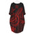 Polynesian Custom Personalised Batwing Pocket Dress - Red Turtle - Polynesian Pride