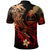 Guam Polynesian Polo Shirt Plumeria Flowers and Waves - Polynesian Pride