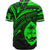 Guam Baseball Shirt - Green Color Cross Style - Polynesian Pride