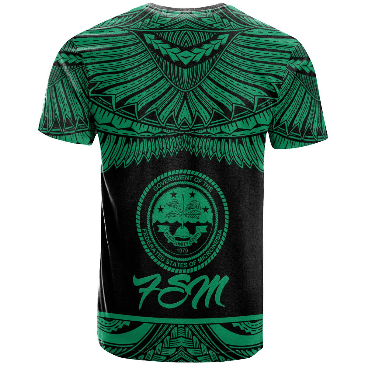 Federated States of Micronesia Polynesian T Shirt Federated States of Micronesia Pride Green Version - Polynesian Pride