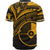 Yap State Baseball Shirt - Gold Color Cross Style - Polynesian Pride