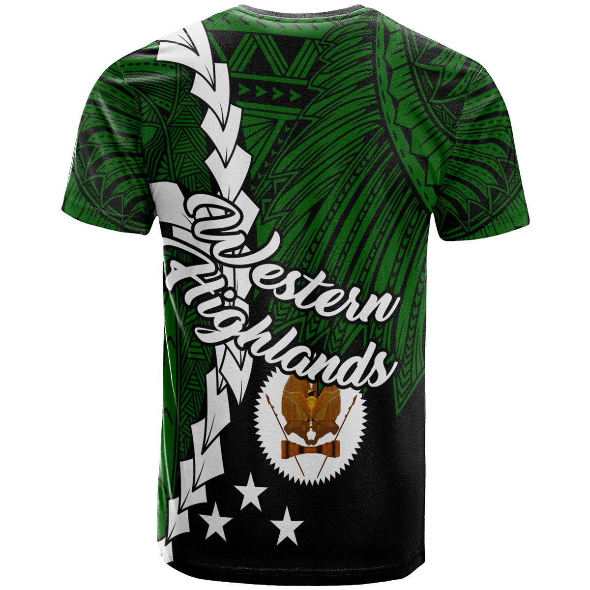 Papua New Guinea Western Highlands Province Polynesian T Shirt Tribal Wave Tattoo - Polynesian Pride