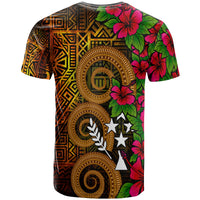 Kosrae Micronesia Custom T Shirt Hibiscus Vintage - Polynesian Pride