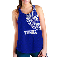 Tonga Women Tank Top Tongan Blue Turtle - LT12 - Polynesian Pride