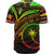 Chuuk State Baseball Shirt - Reggae Color Cross Style - Polynesian Pride