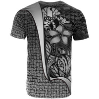 Tahiti Polynesian Custom T Shirt White Turtle with Hook - Polynesian Pride