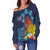 Philippines Women's Off Shoulder Sweater - King Lapu Lapu - Polynesian Pride