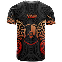 Yap Micronesia Custom T Shirt Spirit Red Version - Polynesian Pride