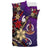 Vanuatu Bedding Set - Tribal Flower With Special Turtles Purple Color - Polynesian Pride