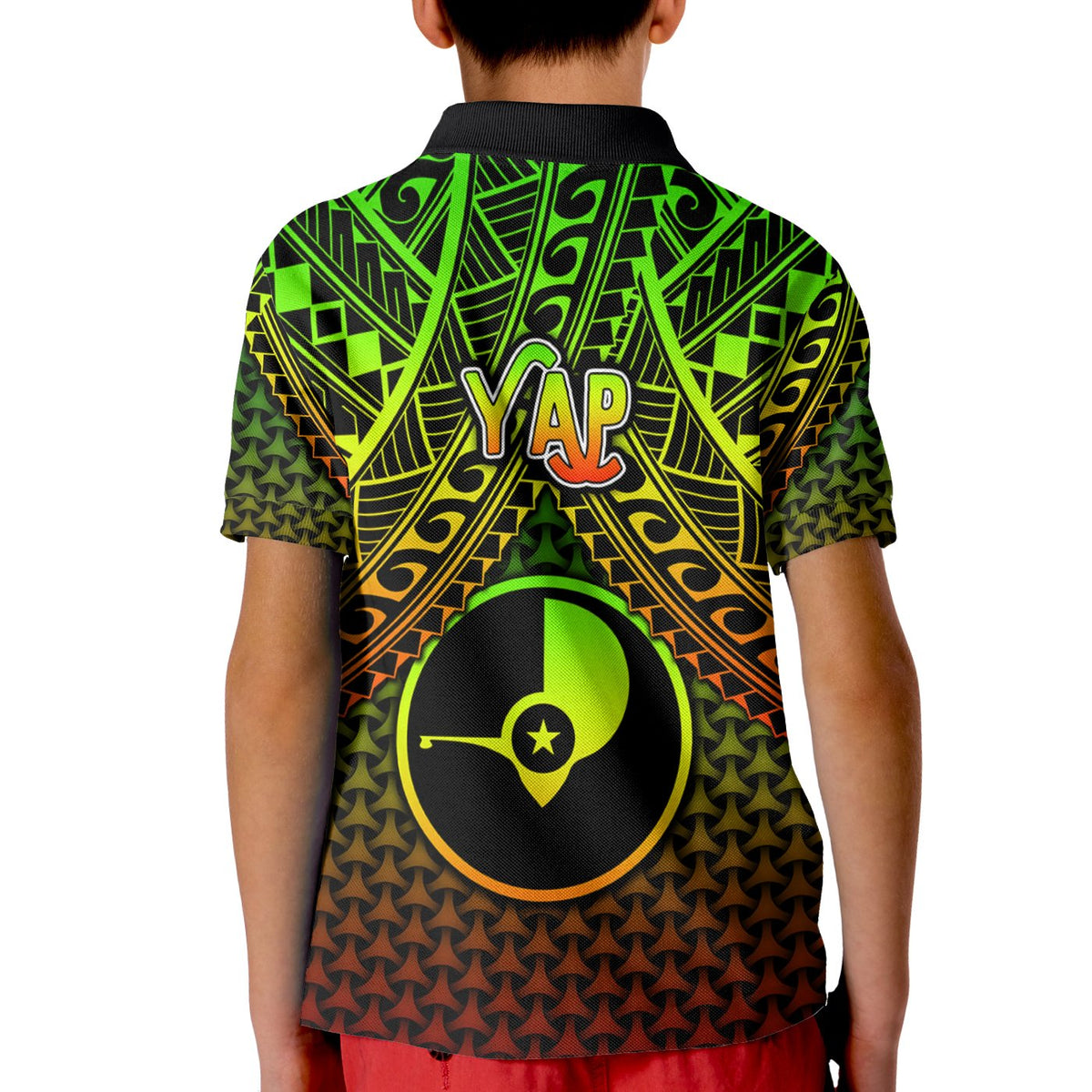 Polynesian Yap Polo Shirt Reggae Vintage Polynesian Patterns - Polynesian Pride