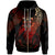 Fiji Polynesian Zip Hoodie Legend Red Version Unisex Black - Polynesian Pride