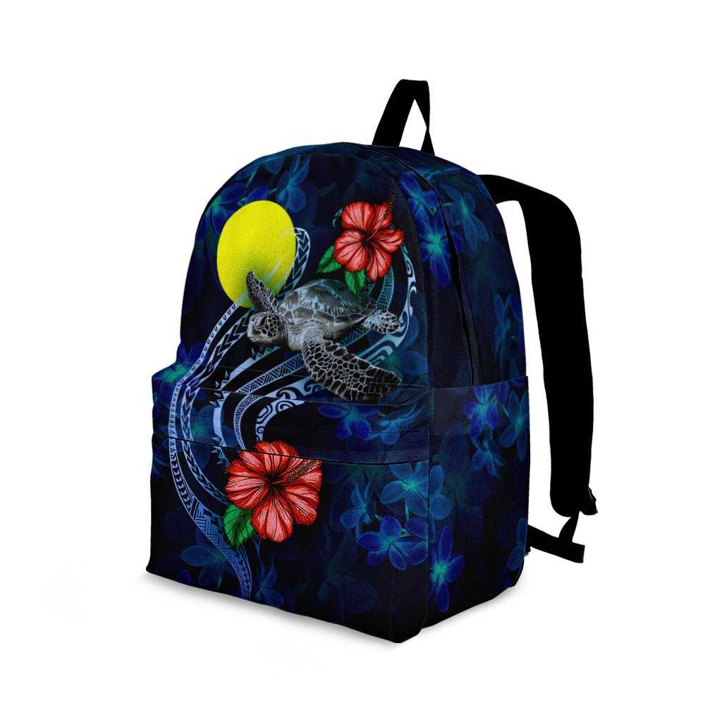 Palau Polynesian BackPack - Blue Turtle Hibiscus - Polynesian Pride
