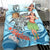 Tokelau Bedding Set - Polynesian Girls With Shark - Polynesian Pride