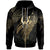 Pohnpei Polynesian Zip Hoodie Legend Gold Version Unisex Black - Polynesian Pride