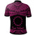 Cook Islands Polo Shirt Polynesian Tattoo Pink Version - Polynesian Pride