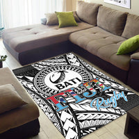 Fiji Rugby Bati Tapa Pattern Area Rug - LT2 - Polynesian Pride