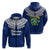 Pitcairn Islands Pride Hoodie LT12 Zip Hoodie Blue - Polynesian Pride