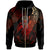 Niue Polynesian Zip Hoodie Legend Red Version Unisex Black - Polynesian Pride