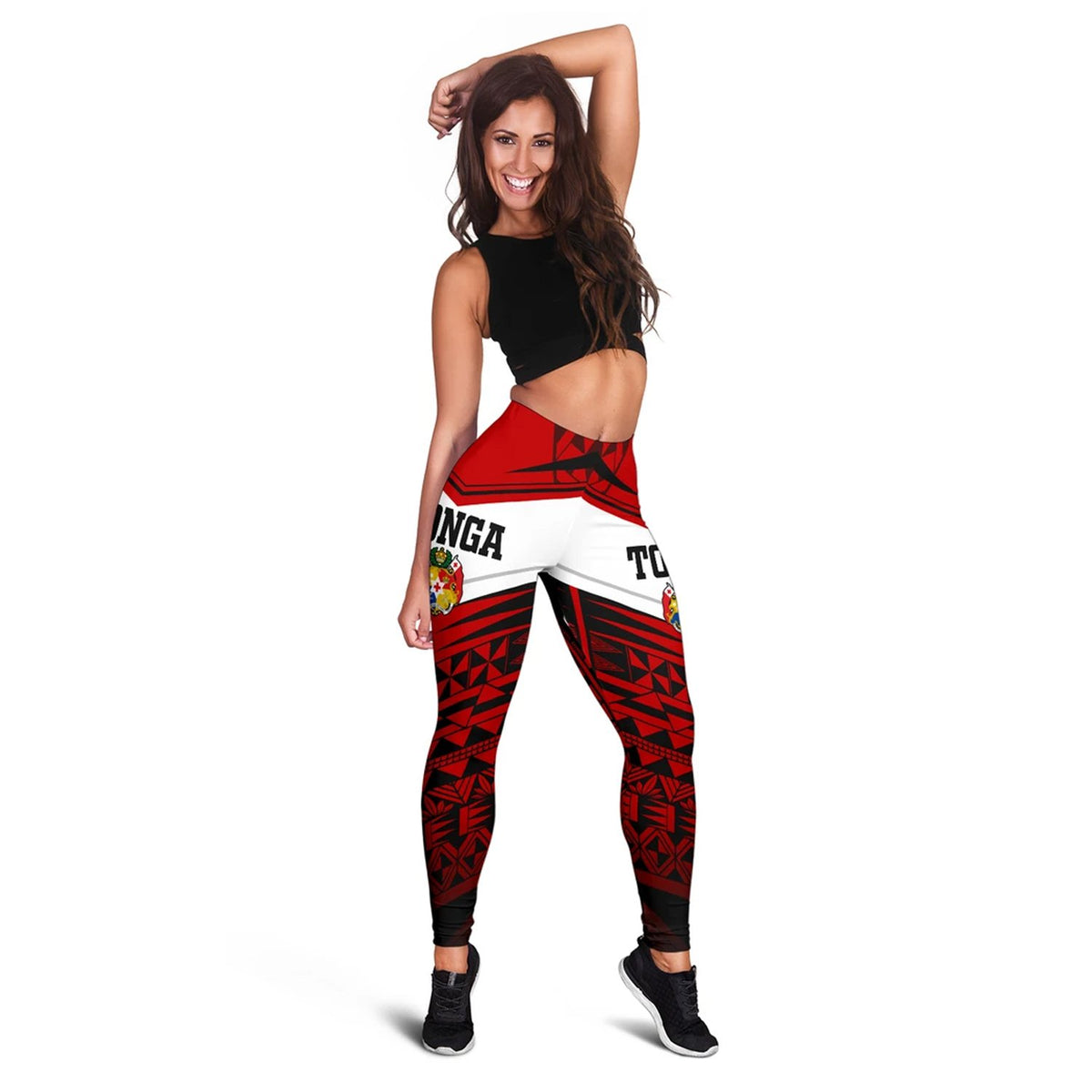 Tonga Polynesian Women's Leggings - Tongan Pattern - Polynesian Pride