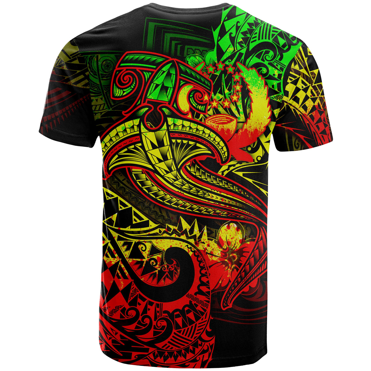 Pohnpei T Shirt Reggae Shark Polynesian Tattoo - Polynesian Pride