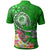 FSM Polo Shirt Turtle Plumeria (Green) - Polynesian Pride