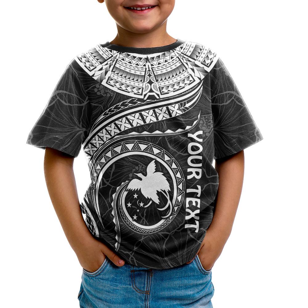 Papua New Guinea Polynesian Custom T Shirt Papua New Guinea Waves (White) - Polynesian Pride