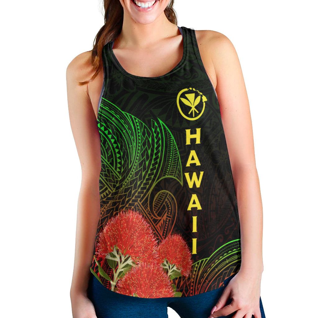 Hawaii Polynesian Women Racerback Tank - Ohia Lehua - LT12 - Polynesian Pride